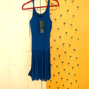 Ralph Lauren PS women's sleeveless blue dress NWT Bodycon